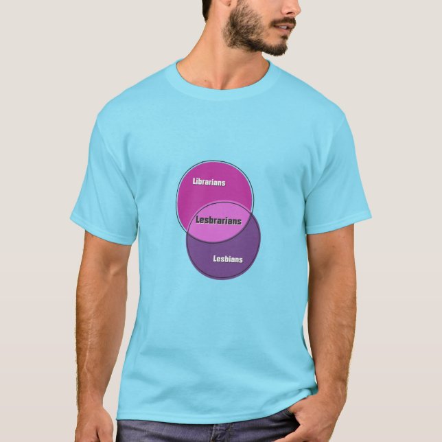 Lesbrarier Lesbians Librarians-Venendig T-Shirt (Vorderseite)