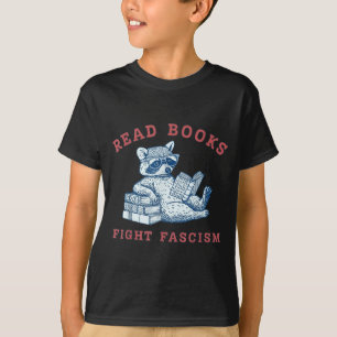 Lese Bücher kämpfe gegen Faschismus Widerstand lus T-Shirt