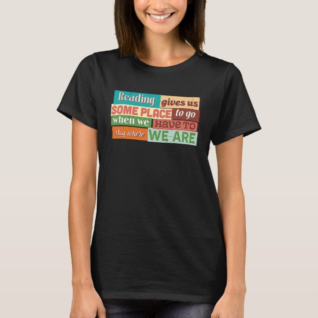 Lese Bücher mit Fantasie T-Shirt (Vorderseite)