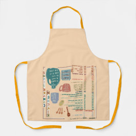 Lese es, während du die UPSIDE DOWN Referenz trägs Schürze