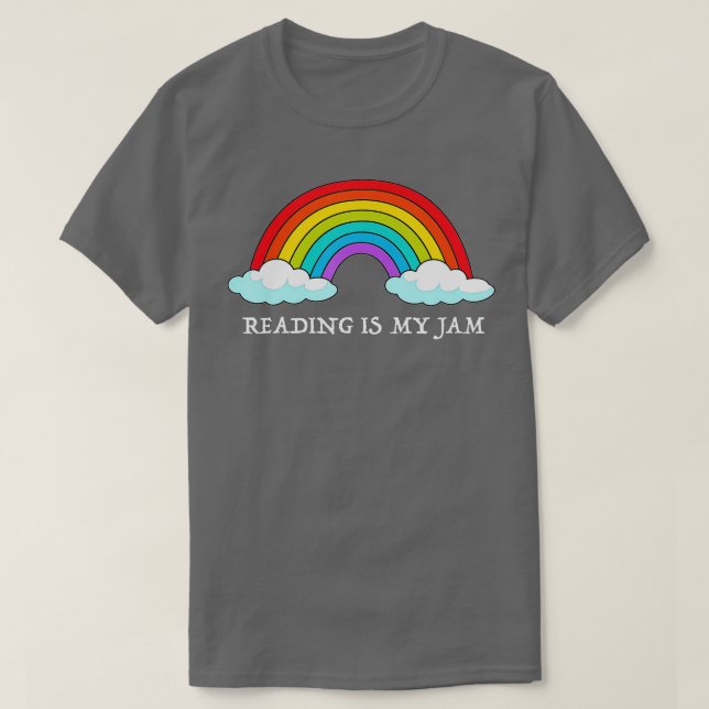 Lese Lehrer Regenbogenleopard Reading ist mein Sta T-Shirt (Design vorne)