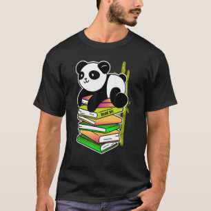 lese mir Panda Lektüre lernen Bambus T-Shirt