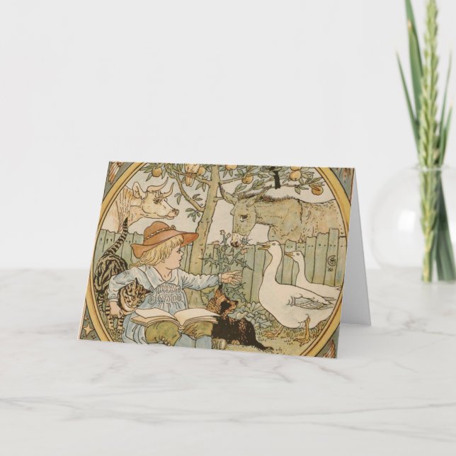 Lese-Spaß-Grußkarte Karte (Vorderseite)