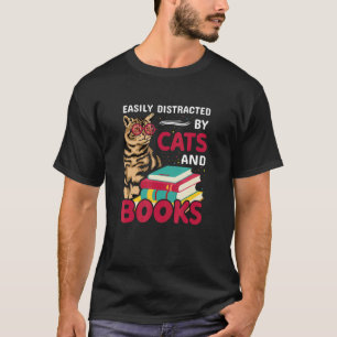 Lesebuch Abenteuer Buch Leser Bekleidung Katzen un T-Shirt