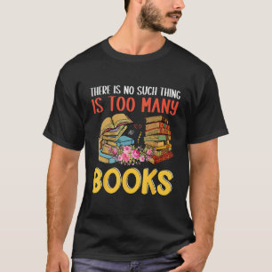 Lesebuch Buch mit Blumen Buch Nerd Bibliothekar T-Shirt