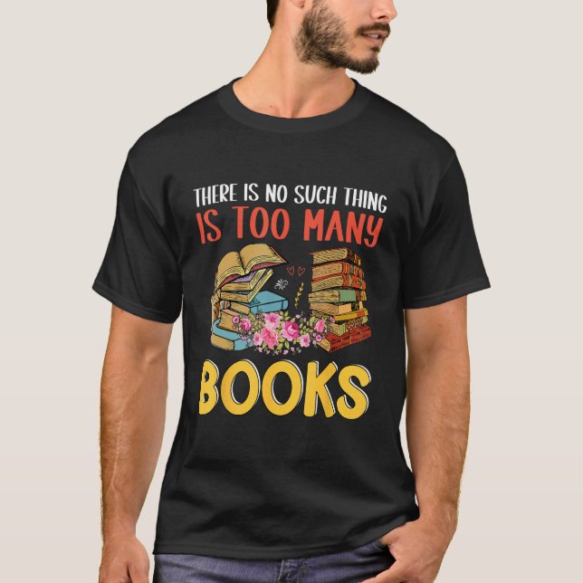 Lesebuch Buch mit Blumen Buch Nerd Bibliothekar T-Shirt (Vorderseite)