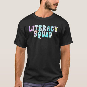 Lesefähigkeitsteam Tie Dye Rückkehr zur Schule für T-Shirt