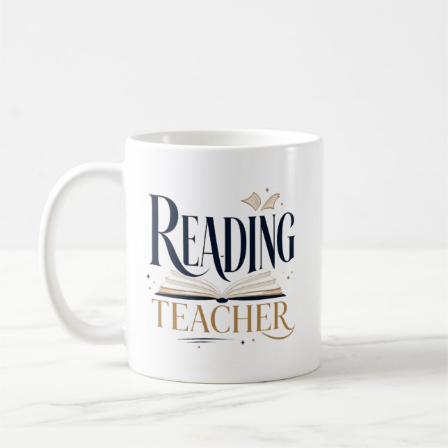 Lesegeschenk für Lehrer Kaffeetasse (Links)