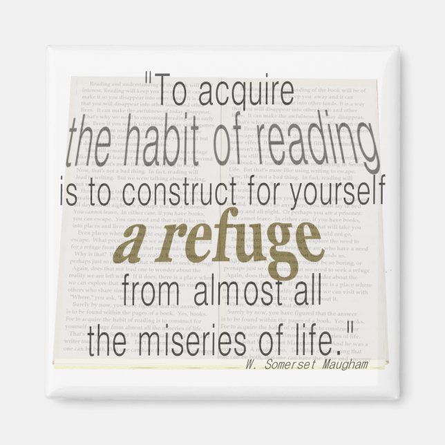 Lesegewohnheit Magnet (Vorne)