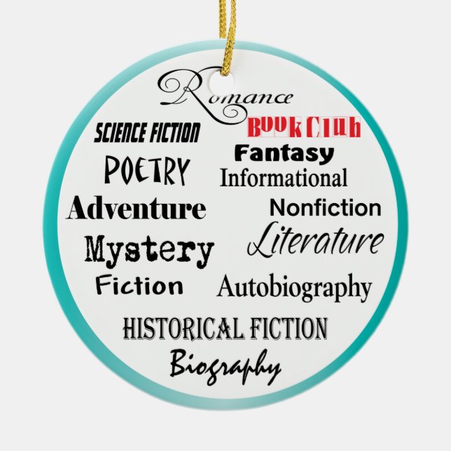 Lesegruppe mit so vielen Möglichkeiten Keramik Ornament (Vorne)