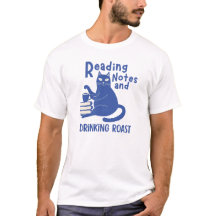 Lesehinweise und Trinken-Röstung Lustiges T-Shirt