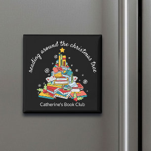 Lesekreis um den Weihnachtsbaum Magnet