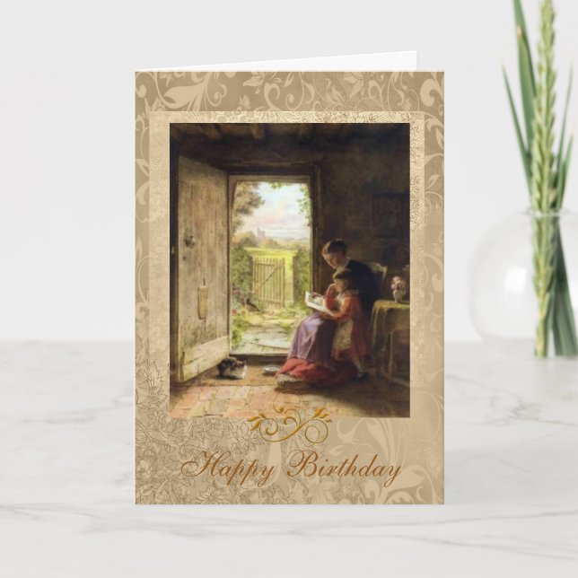 Leselektions-Mädchen-und Frauen-robuster Karte (Vorderseite)