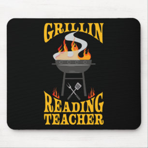 Leselhrer Bbq Grill Smoker und Byrbecue Chef Mousepad