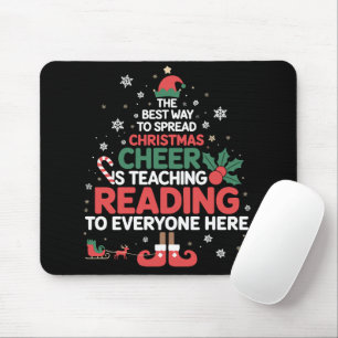 Leselhrer Weihnachtself Xmas Cheer Mousepad