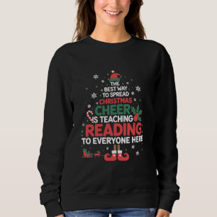 Leselhrer Weihnachtself Xmas Cheer  Sweatshirt