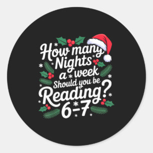 Lesen 67 Meme Englischer lustiger 67 Weihnachten  Runder Aufkleber