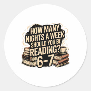 Lesen 67 Meme Englischlehrer Lustig 67 Bibliotheka Runder Aufkleber