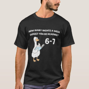 Lesen 6-7 Lustige Alberne Gans Liest Bücher Buchli T-Shirt