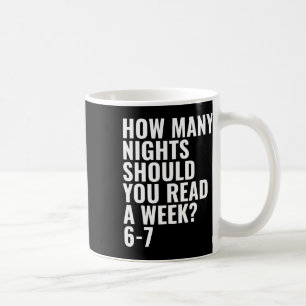 Lesen 6 7 Sechs Sieben Lehrer Bibliothekar Englisc Kaffeetasse