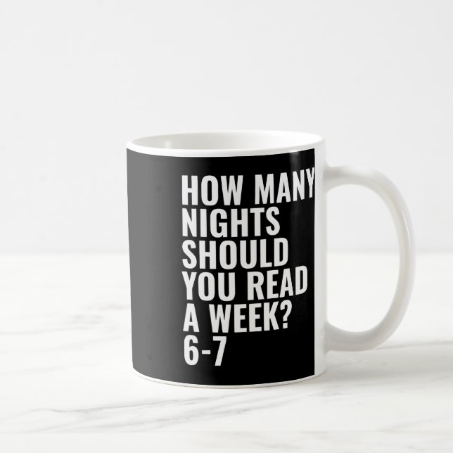 Lesen 6 7 Sechs Sieben Lehrer Bibliothekar Englisc Kaffeetasse (Rechts)