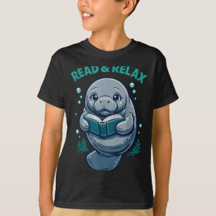 Lesen & entspannen Leser Buch Bibliothek Manat T-Shirt