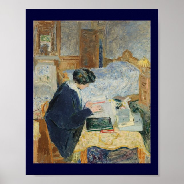 Lesen an der Bedenseite Poster (Vorne)