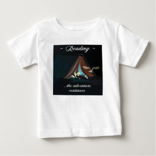 Lesen, das Abenteuer geht weiter Baby T-shirt
