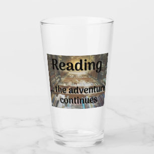 Lesen, das Abenteuer geht weiter Glas
