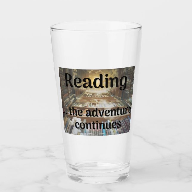 Lesen, das Abenteuer geht weiter Glas (Vorderseite)