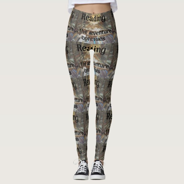 Lesen, das Abenteuer geht weiter Leggings (Vorderseite)