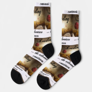 Lesen, das Abenteuer geht weiter Socken