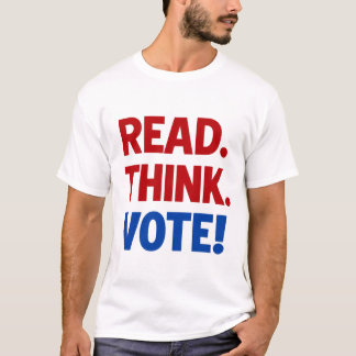 Lesen Denken Wählen - Halbzeitwahlen 2026 T-Shirt