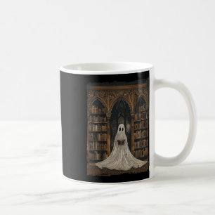 Lesen der Ghost Library Halloween Librarian Book L Kaffeetasse