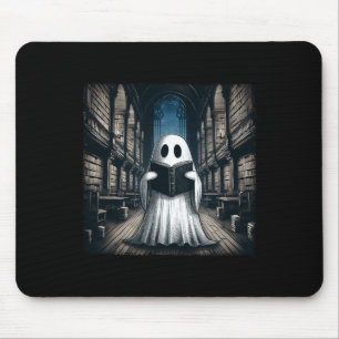 Lesen der Ghost Library Halloween Librarian Book L Mousepad