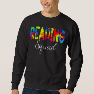 Lesen der Squad-Gefärbte Krawatte zurück zur Schul Sweatshirt