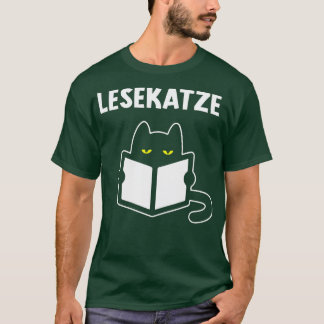 Lesen des Katalogbuches Bookworm Lesen von Katzen T-Shirt