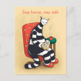 Lesen des Katalogbuches Postkarte