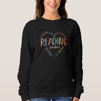 Lesen des Lehrers Lebenszeit Privilegator Lehrerin Sweatshirt