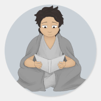 Lesen: Die einzige Escape Runder Aufkleber