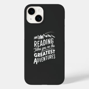Lesen führt Sie zu den großen Abenteuern Buchleser Case-Mate iPhone 14 Hülle