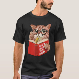Lesen Grafische Katze Katzenbesitzer Haustiere Tie T-Shirt