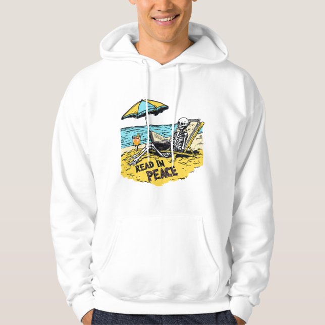 Lesen in Frieden Hoodie (Vorderseite)