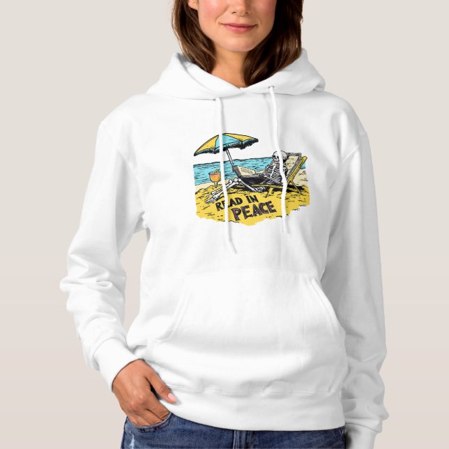 Lesen in Frieden Hoodie (Vorderseite)