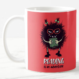 Lesen ist abenteuerlustige Lehrerin Kaffeetasse