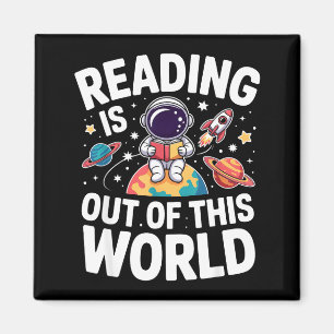 Lesen ist aus dieser Welt lustige Weltraum-Bücher Magnet