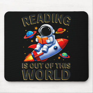 Lesen ist aus dieser Welt lustige Weltraum-Bücher Mousepad