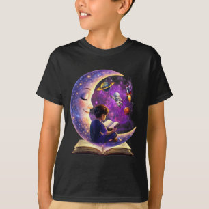 Lesen ist aus dieser Welt Mond-Lese Buch T-Shirt