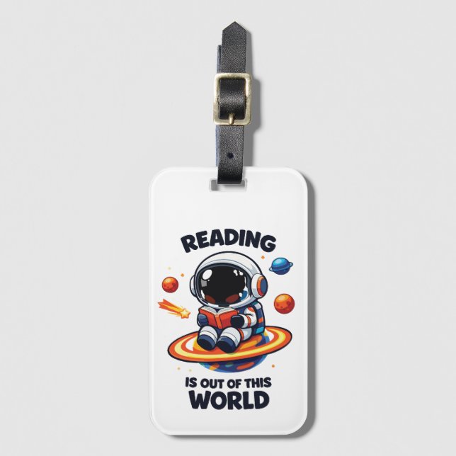 Lesen ist außerirdisch gepäckanhänger (Vorderseite Vertikal)