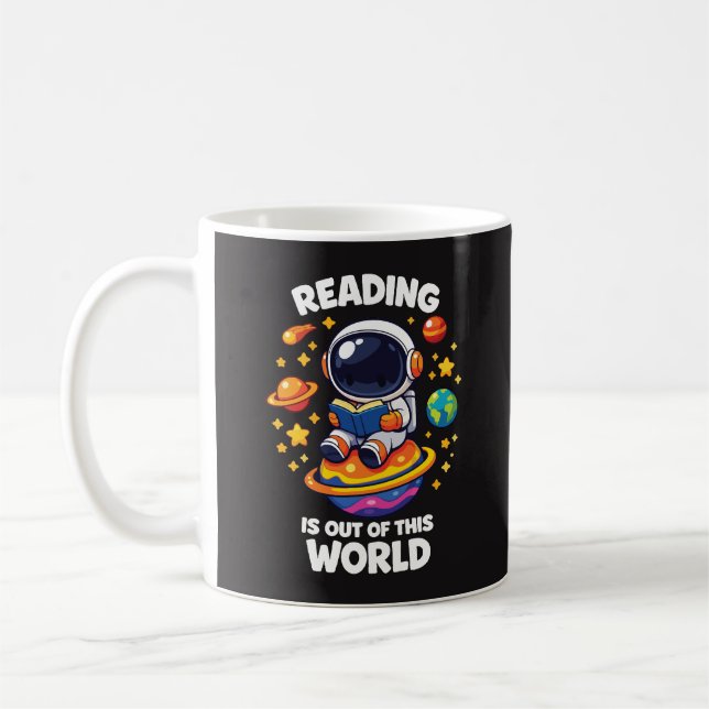 Lesen ist außerirdisch kaffeetasse (Links)